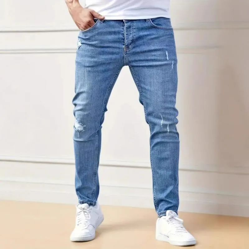 Men's Fashion Distressed Holes Casual Jeans 43156299Z sold by Manly product image thumbnail 2