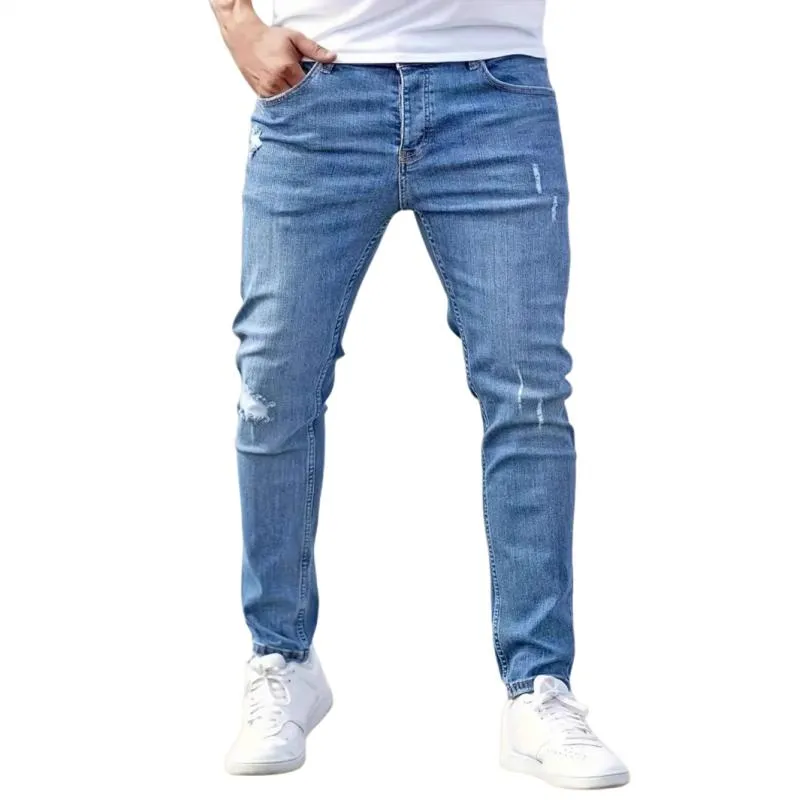 Men's Fashion Distressed Holes Casual Jeans 43156299Z sold by Manly