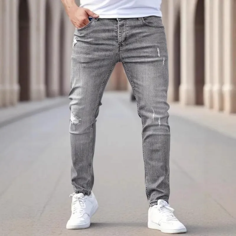 Men's Fashion Distressed Holes Casual Jeans 74899751Z sold by Manly product image thumbnail 2