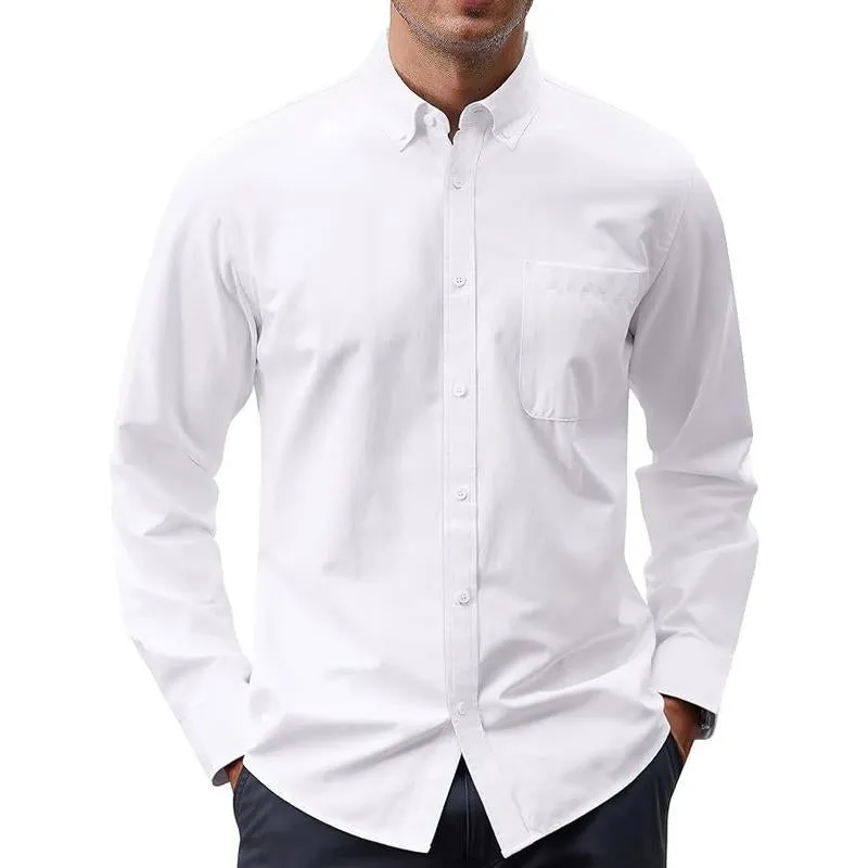 Men's Solid Color Long Sleeve Casual Shirt 42182872X sold by Manly product image thumbnail 5