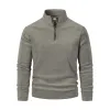 Men's Classic Casual Stand Collar Half Zip Long Sleeve Polar Fleece Sweatshirt 87603947K sold by Manly