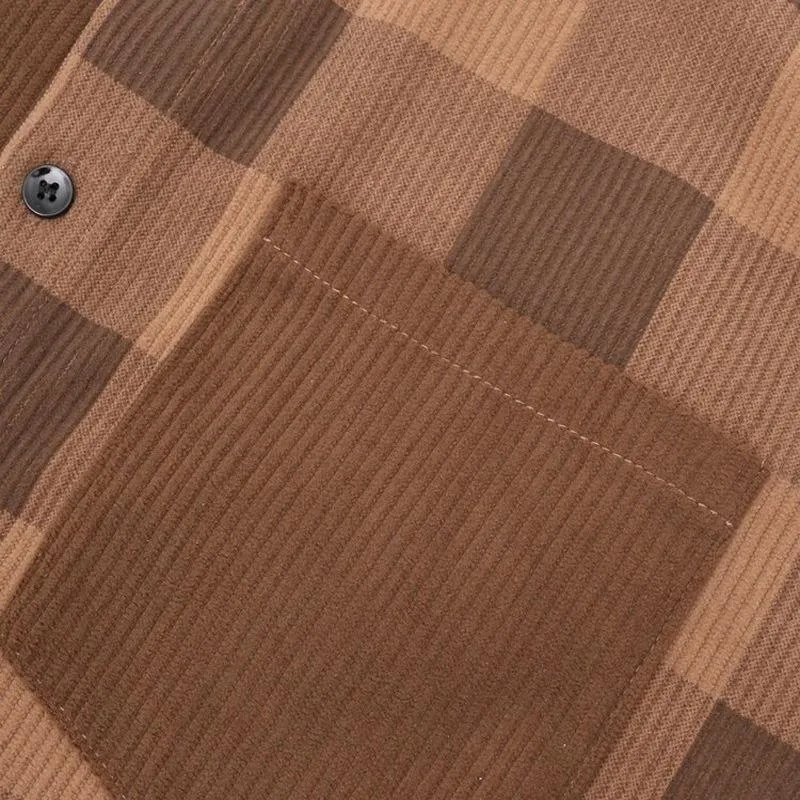 Men's Corduroy Lapel Long-sleeved Shirt 66051713F sold by Manly product image thumbnail 5