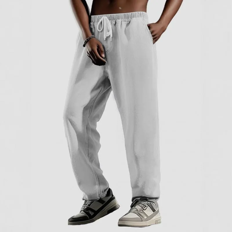 Men's Solid Color Loose Elastic Waist Sports Pants 84480051Z sold by Manly product image thumbnail 5