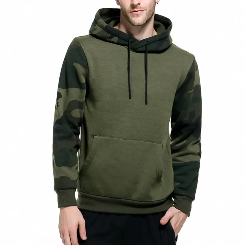 Men's Classic Retro American Style Trendy Color Matching Camouflage Hoodie 31801643K sold by Manly product image thumbnail 2