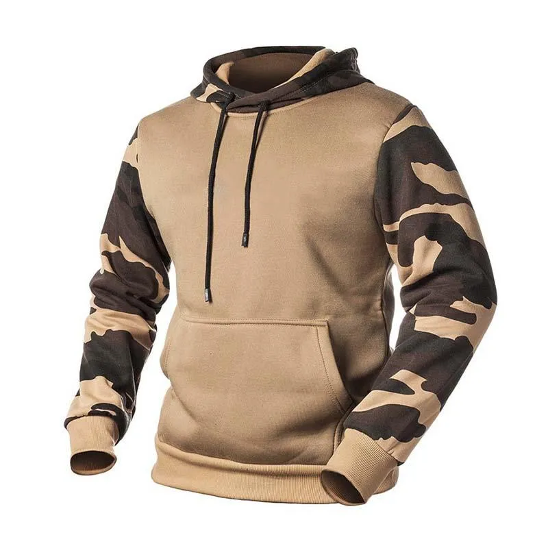Men's Classic Retro American Style Trendy Color Matching Camouflage Hoodie 31801643K sold by Manly product image thumbnail 4