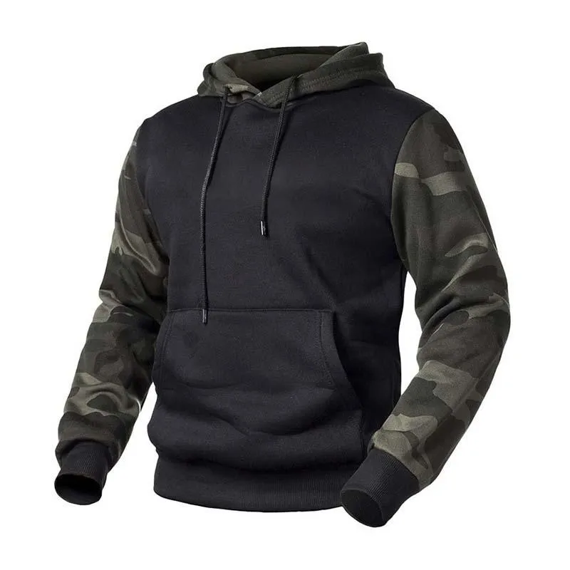 Men's Classic Retro American Style Trendy Color Matching Camouflage Hoodie 31801643K sold by Manly product image thumbnail 5
