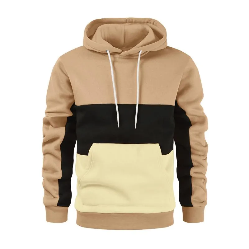 Men's Classic Casual Fashion Colorblock Long Sleeve Hoodie 20184537K sold by Manly product image thumbnail 5