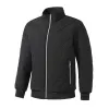 Men's Casual Stand-up Collar Zipper Fleece Warm Quilted Baseball Jacket 57998235M sold by Manly