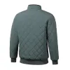 Men's Casual Stand-up Collar Zipper Fleece Warm Quilted Baseball Jacket 57998235M sold by Manly