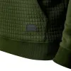 Men's Casual Waffle Patchwork Loose Sports Hoodie 26741672M sold by Manly