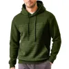 Men's Casual Waffle Patchwork Loose Sports Hoodie 26741672M sold by Manly
