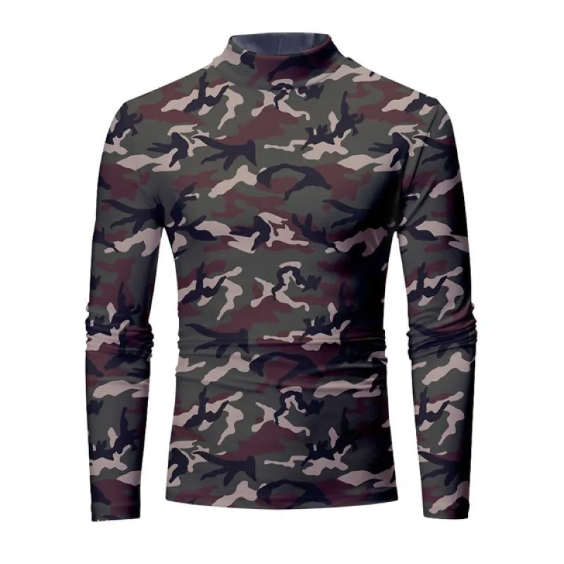 Men's Printed Crew Neck Long Sleeve T-Shirt 75682084X sold by Manly