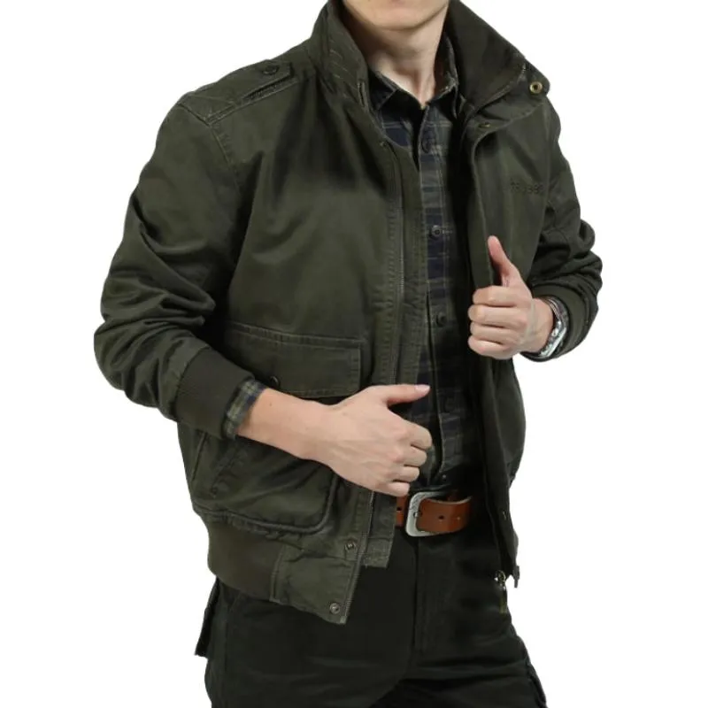 Men's Classic Casual Zipper Stand Collar Fleece Jacket 99942118K sold by Manly