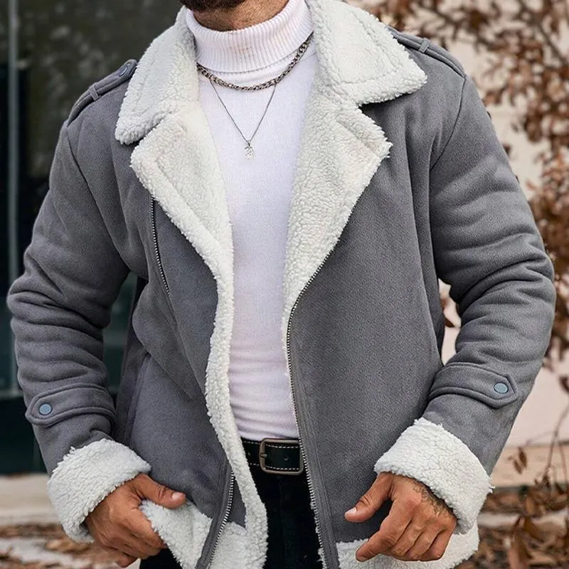 Men's Casual Colorblock Lapel Zipper Jacket 42379001X sold by Manly product image thumbnail 2