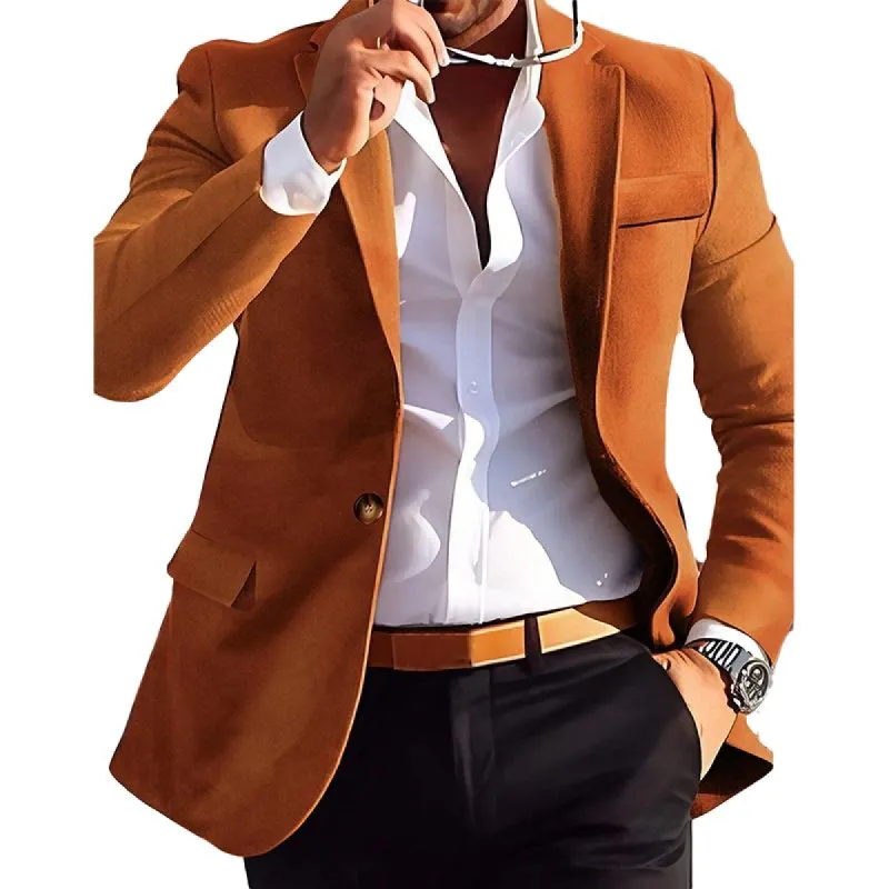 Men's Solid Suede Suit Blazer 18724621X sold by Manly