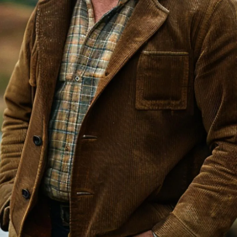 Men's Corduroy Jacket with Lapel 06909098F sold by Manly product image thumbnail 3