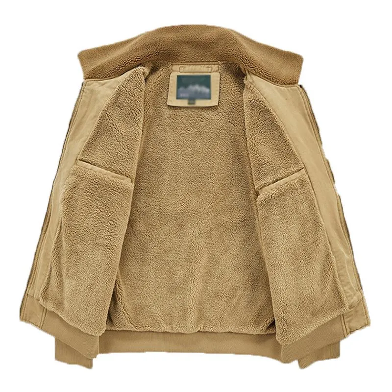 Men's Casual Cotton Fleece Washed Cargo Coat 12217264M sold by Manly product image thumbnail 3