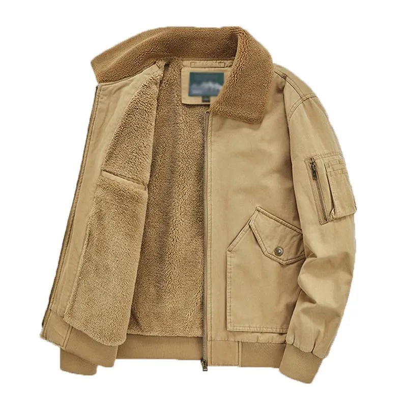 Men's Casual Cotton Fleece Washed Cargo Coat 12217264M sold by Manly product image thumbnail 2