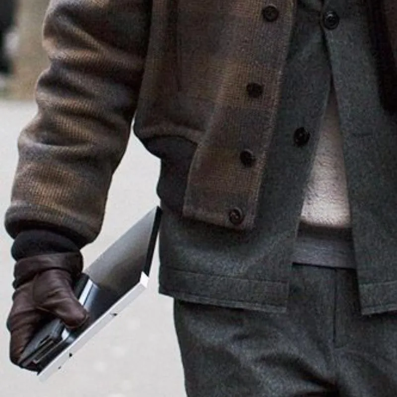 Men's Retro Classic Casual Short Button Plaid Coat 79143865K sold by Manly product image thumbnail 4