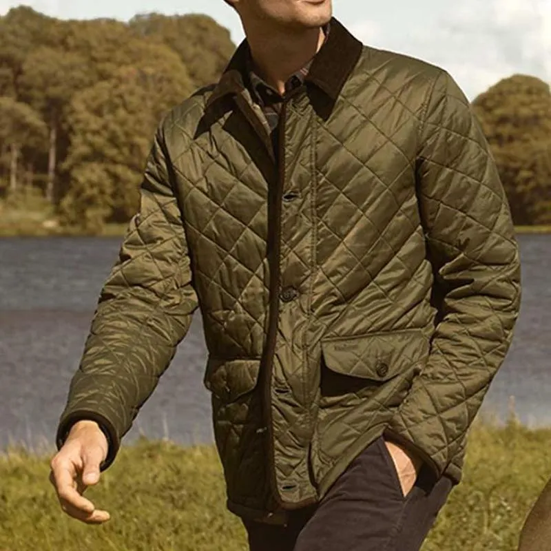 Men's Vintage Classic Quilted Corduroy Lapel Jacket 48533250K sold by Manly product image thumbnail 2