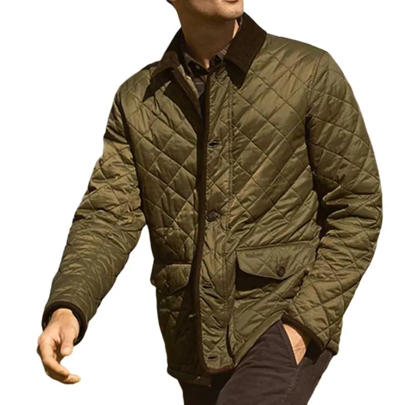 Men's Vintage Classic Quilted Corduroy Lapel Jacket 48533250K sold by Manly