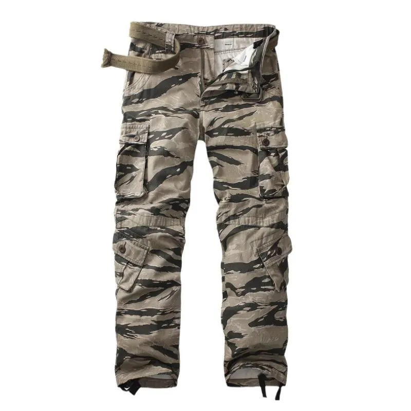 Men's Camouflage Multi-Pocket Outdoor Cargo Pants 44657137X sold by Manly
