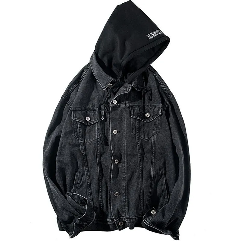 Men's Hooded Washed Denim Jacket 87048699U sold by Manly product image thumbnail 5
