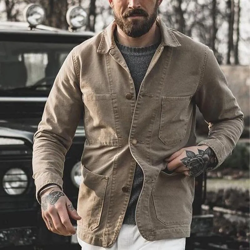 Men's Vintage Washed Denim Jacket 17408753U sold by Manly product image thumbnail 2