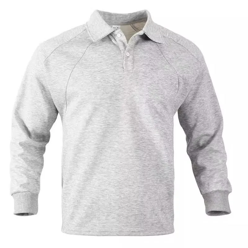 Men's Casual All-match Lapel Long-sleeved Sweatshirt 02681364F sold by Manly product image thumbnail 3