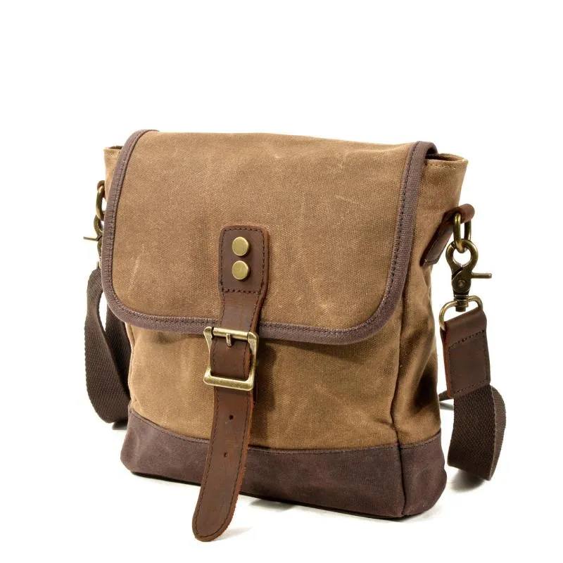 Men's Vintage Outdoor Canvas Colorblock Shoulder Bag 22221192Y sold by Manly product image thumbnail 4