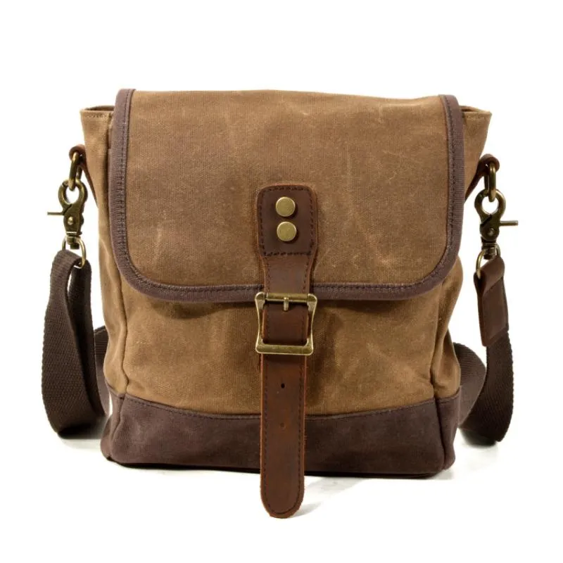 Men's Vintage Outdoor Canvas Colorblock Shoulder Bag 22221192Y sold by Manly product image thumbnail 2