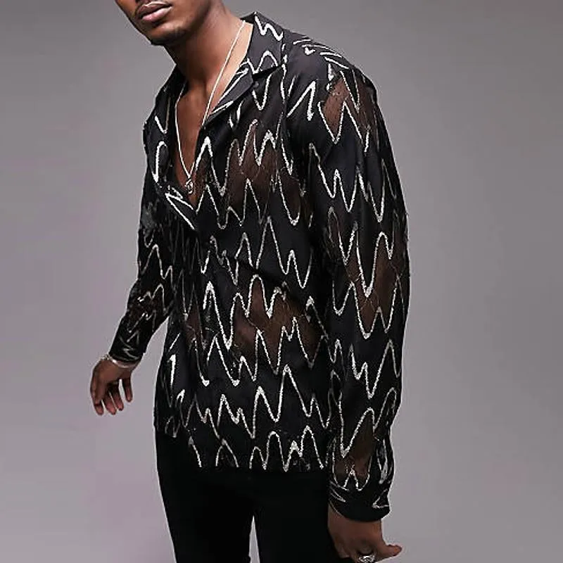 Men's Casual Printed Long Sleeve Shirt 12627417Y sold by Manly product image thumbnail 2