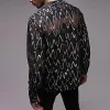 Men's Casual Printed Long Sleeve Shirt 12627417Y sold by Manly