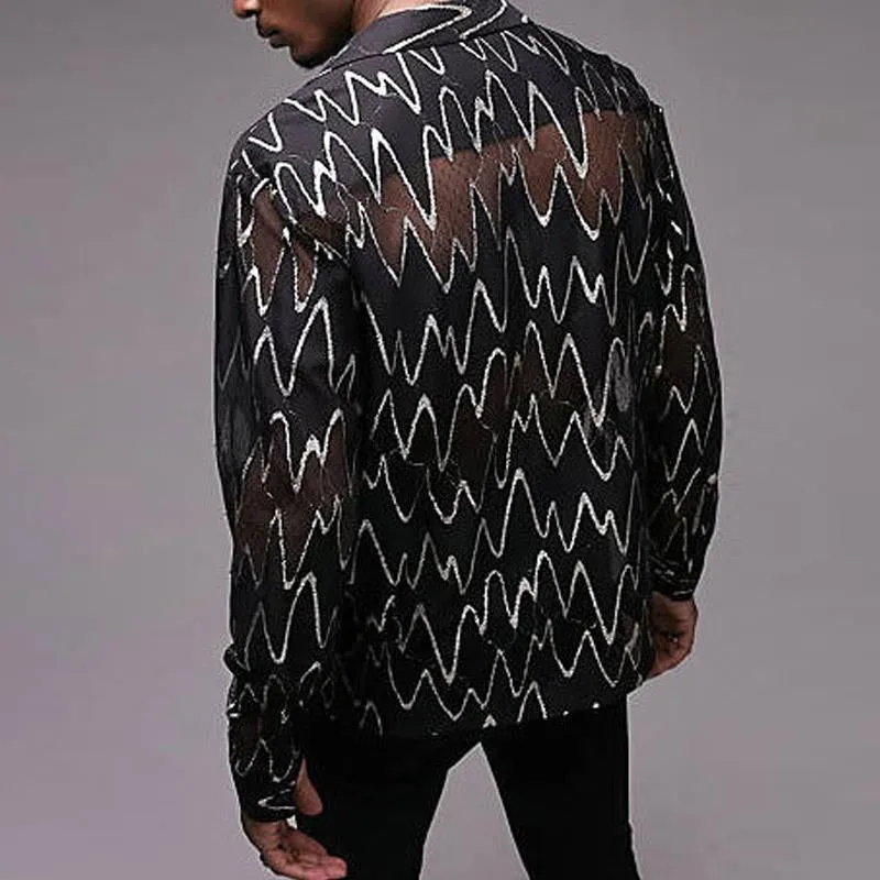 Men's Casual Printed Long Sleeve Shirt 12627417Y sold by Manly product image thumbnail 3