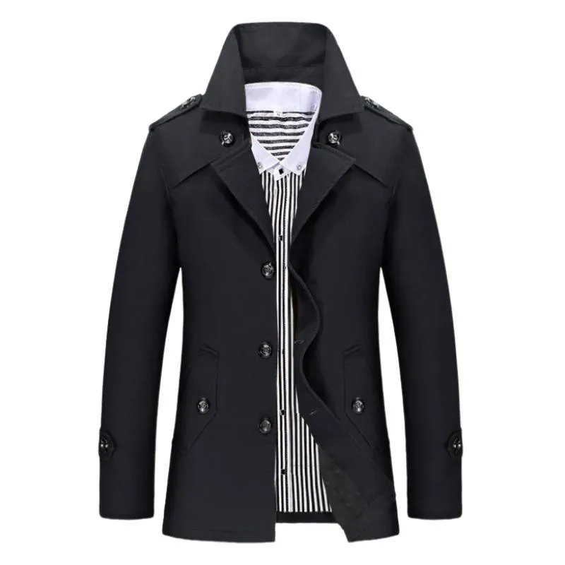 Men's Mid-length Lapel Trench Coat 55213486F sold by Manly product image thumbnail 2