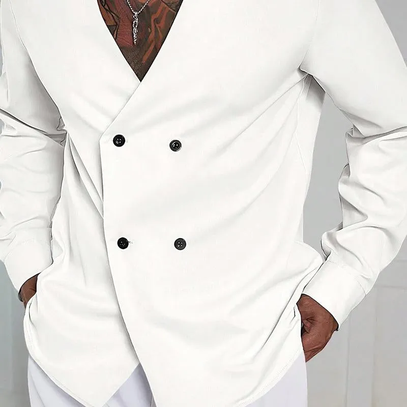 Men's Casual Solid Color V-neck Blazer 44444608X sold by Manly product image thumbnail 2