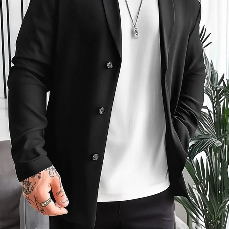 Men's Solid Color Single Breasted Blazer 53825048X sold by Manly product image thumbnail 3
