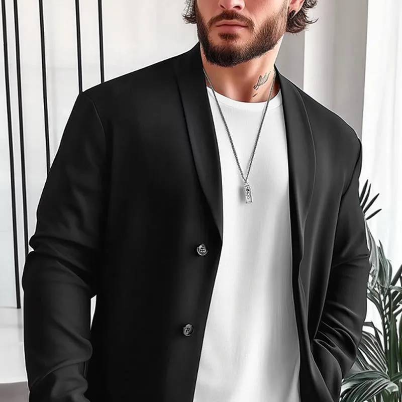 Men's Solid Color Single Breasted Blazer 53825048X sold by Manly product image thumbnail 2