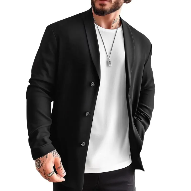 Men's Solid Color Single Breasted Blazer 53825048X sold by Manly