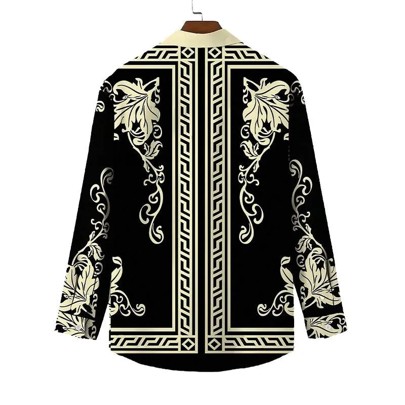 Men's Printed Long Sleeve Lapel Shirt 31347362X sold by Manly product image thumbnail 2