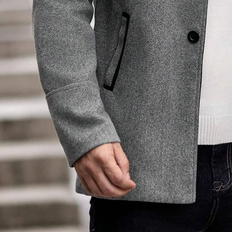 Men's Solid Color Casual Stand Collar Blazer 41315143X sold by Manly product image thumbnail 3