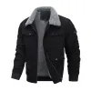 Men's Casual Lapel Corduroy Thickened Lambswool Multi-Pocket Zipper Jacket 14154496M sold by Manly