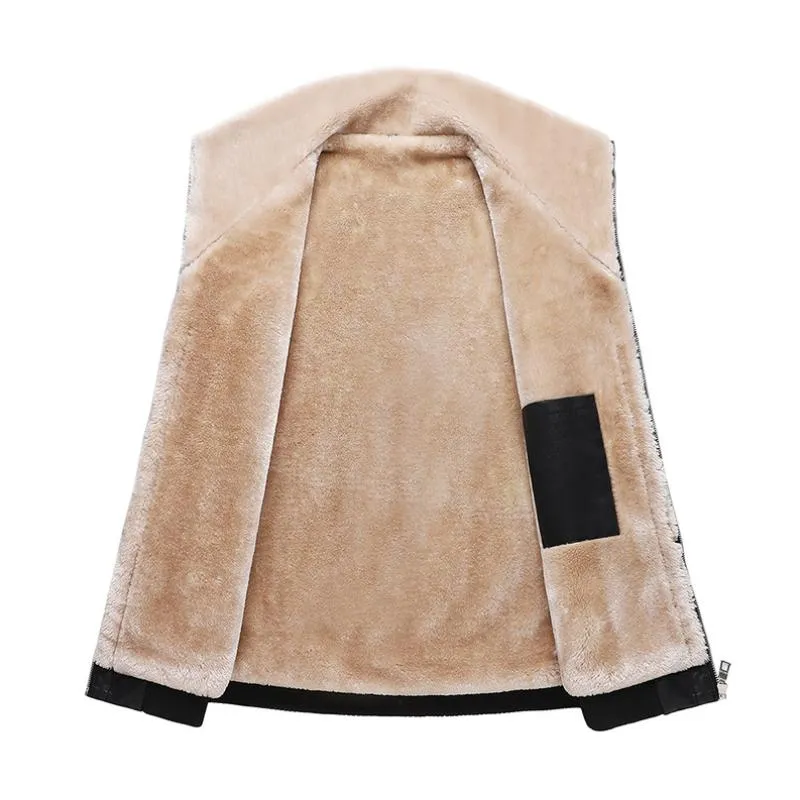 Men's Vintage Thickened Patchwork Leather Motorcycle Jacket 66612768M sold by Manly product image thumbnail 4