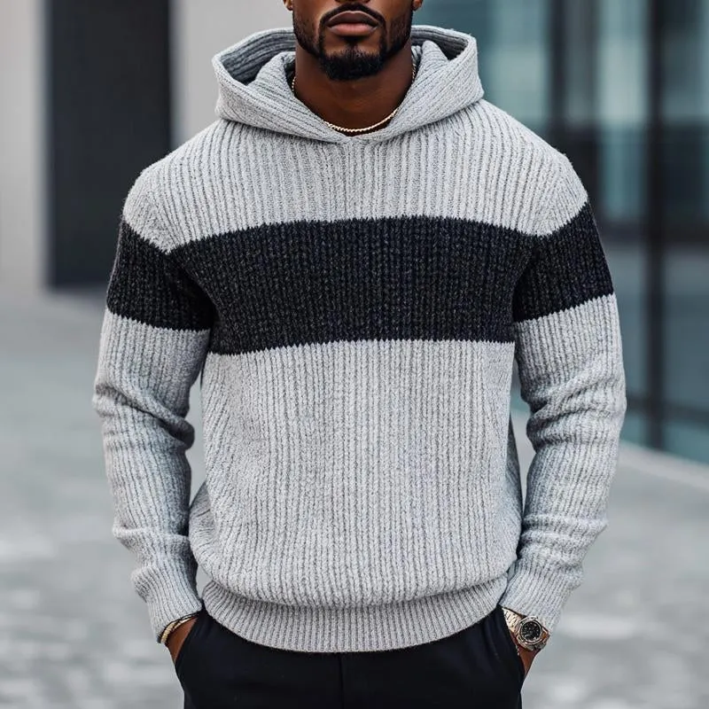 Men's Colorblock Knit Hoodie 85300428U sold by Manly product image thumbnail 2