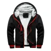 Men's Patchwork Thick Warm Hooded Fleece Jacket 91983607U sold by Manly