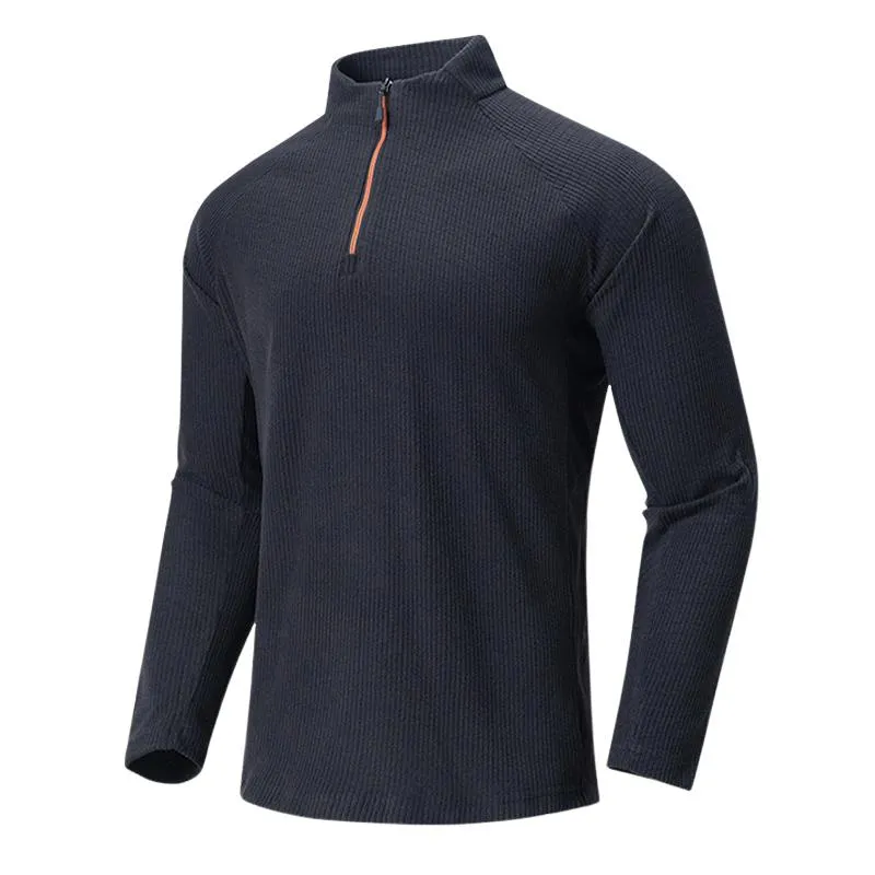 Men's Fleece Stand Collar Warm Pullover Sweatshirt 64337917U sold by Manly product image thumbnail 3