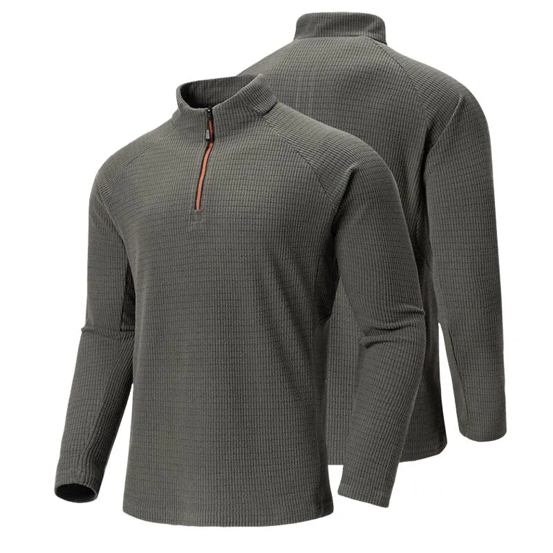 Men's Fleece Stand Collar Warm Pullover Sweatshirt 64337917U sold by Manly product image thumbnail 2