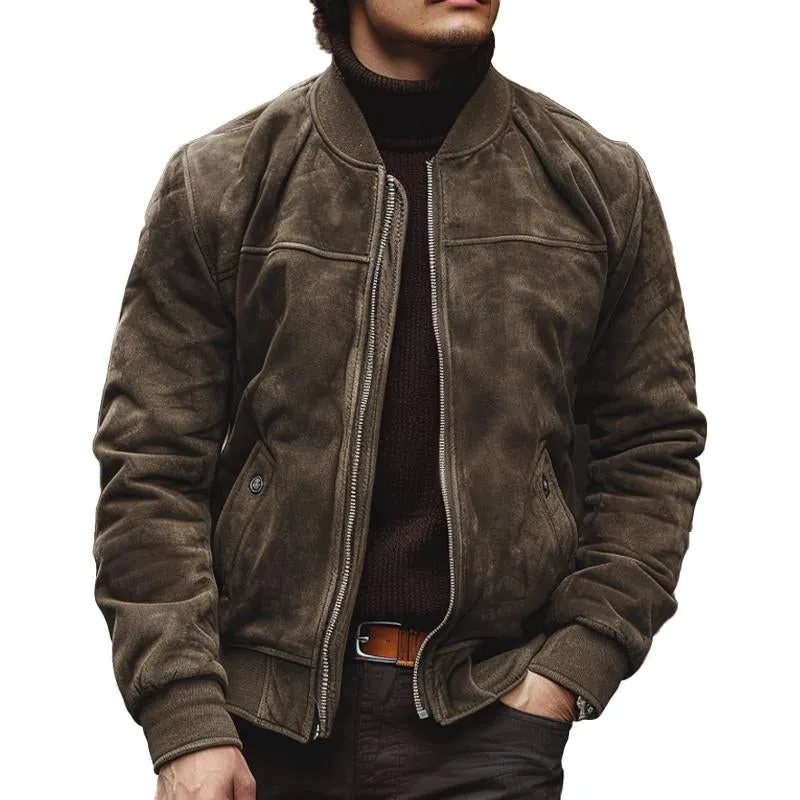 Men's Vintage Corduroy Stand Collar Jacket 74619413X sold by Manly