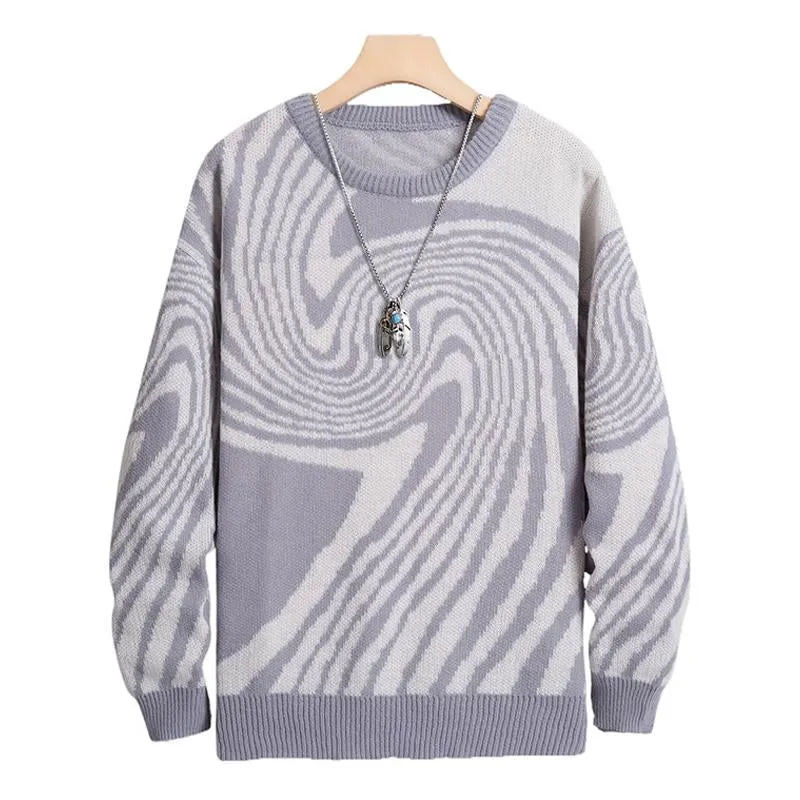 Men's Jacquard Crew Neck Knitted Sweater 06439053U sold by Manly product image thumbnail 5