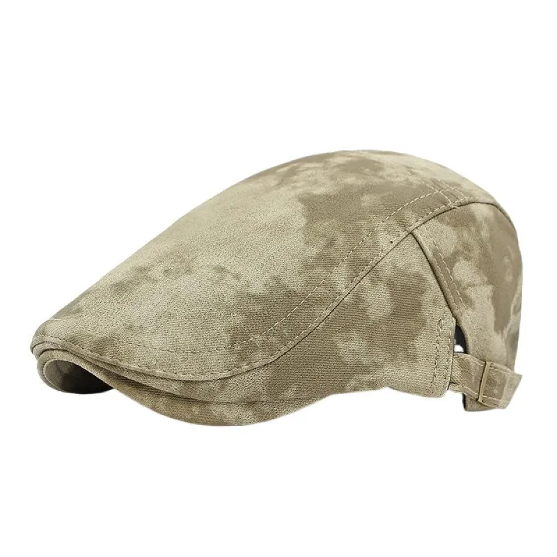 Men's British Retro Tie-dye Beret Hat 48833156K sold by Manly